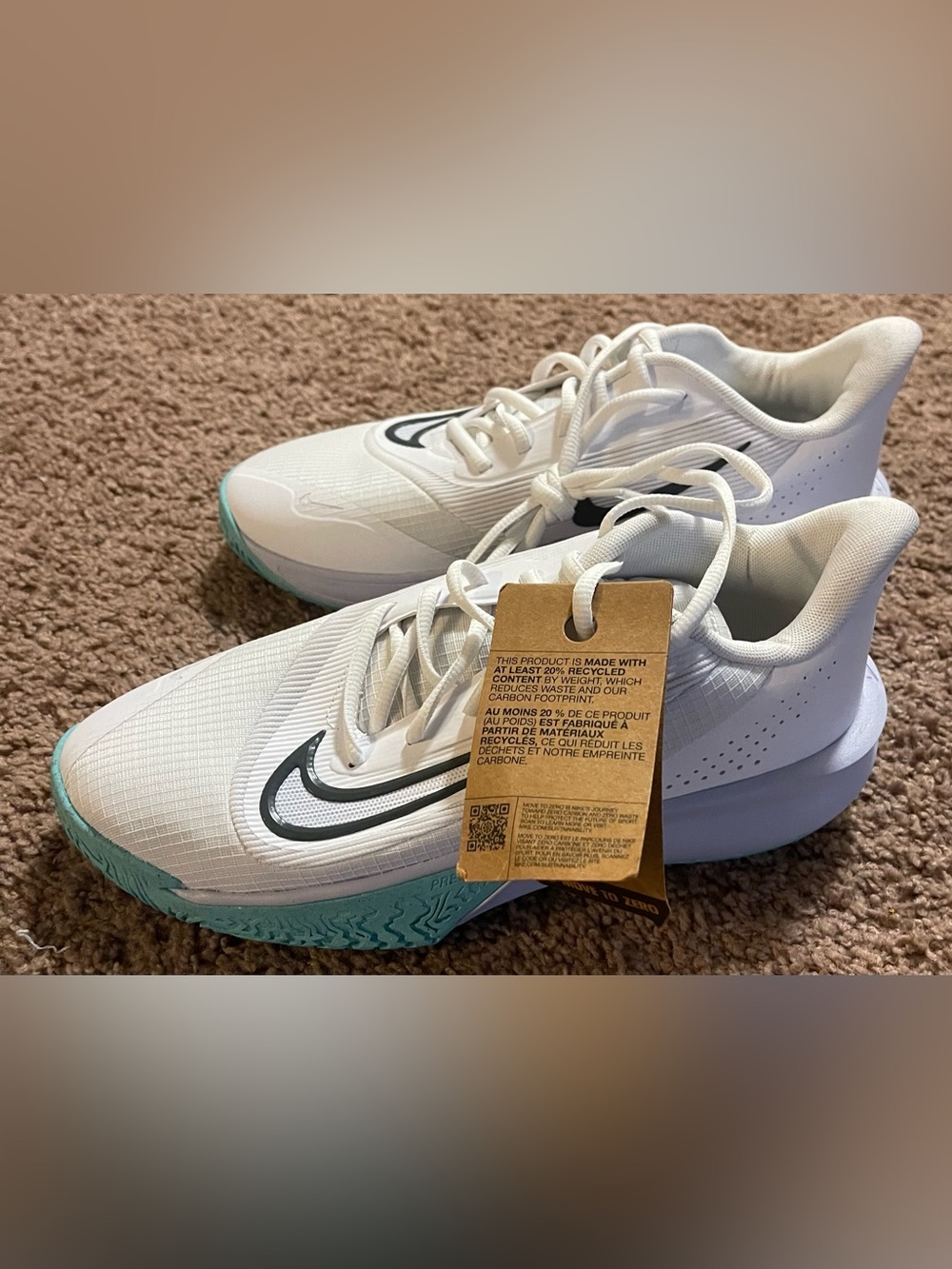 Nike Precision 7 with Teal Outsole and Black Swoosh